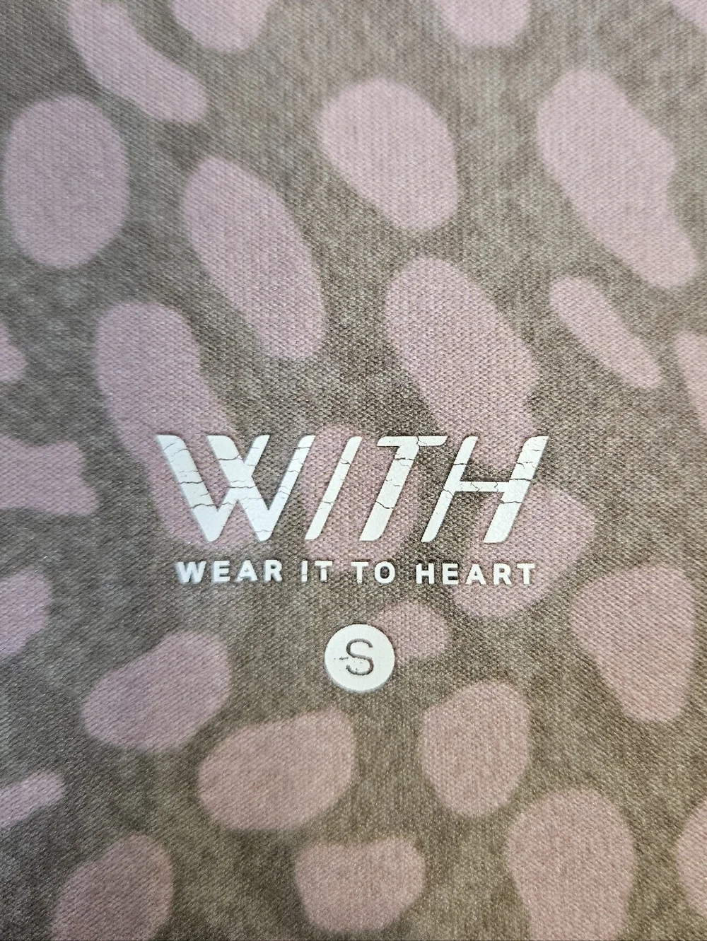 Peloton Mauve Pink Leopard-Print High-Waist Leggings - Picture 4 of 4